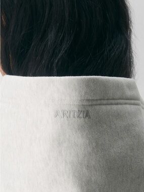 Aritzia Heather Cloud White Hoodie